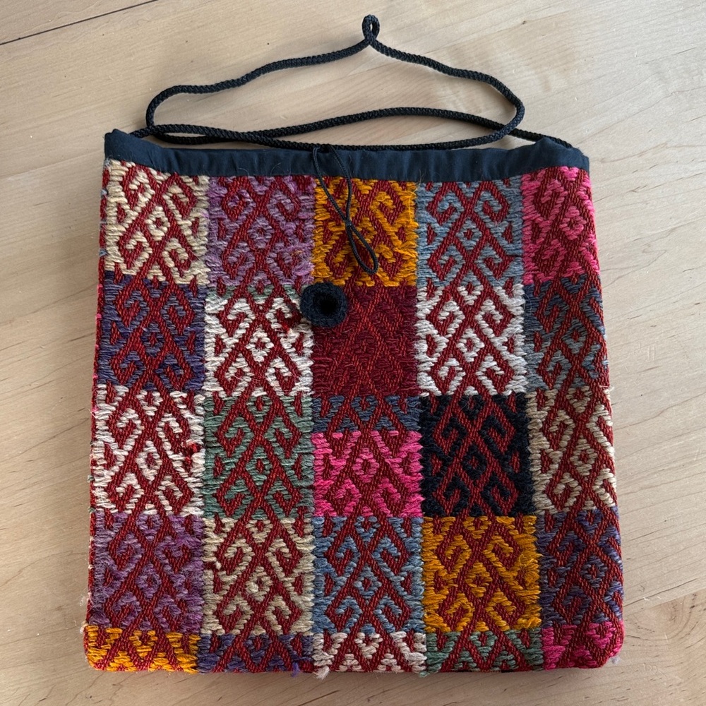 Multicolor Patterned Women's Bag- Vintage